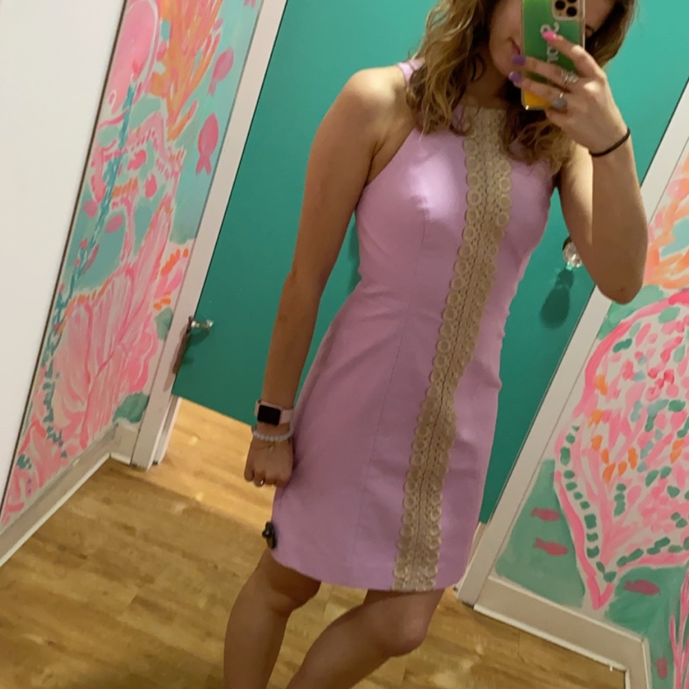 Lilly Pulitzer Lilac and Gold Dress